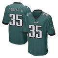 P.Eagles #35 Michael Carter II Player Team Color Green Home Game ROCER Stitched Jerseys
