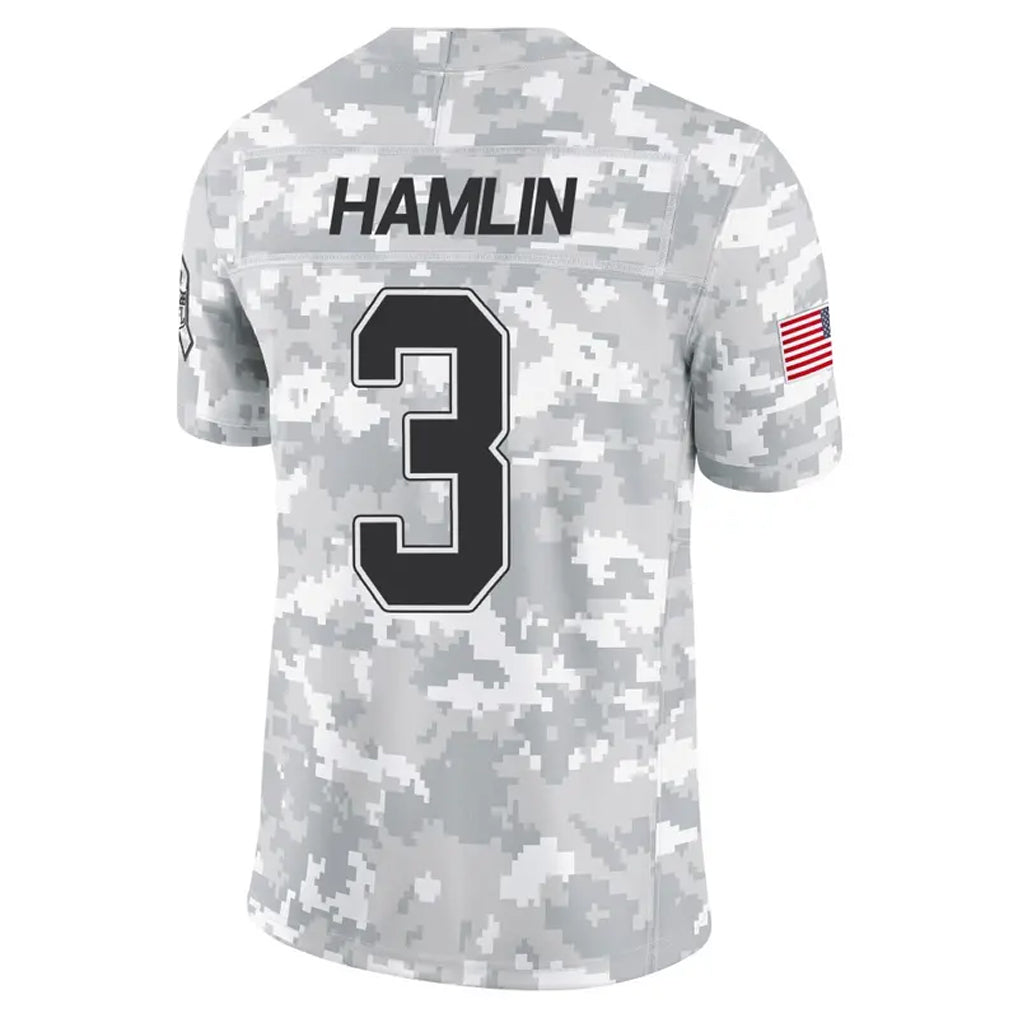 B.Bills #3 Damar Hamlin Player Arctic Camo Salute to Service Limited ROCER Stitched Jerseys