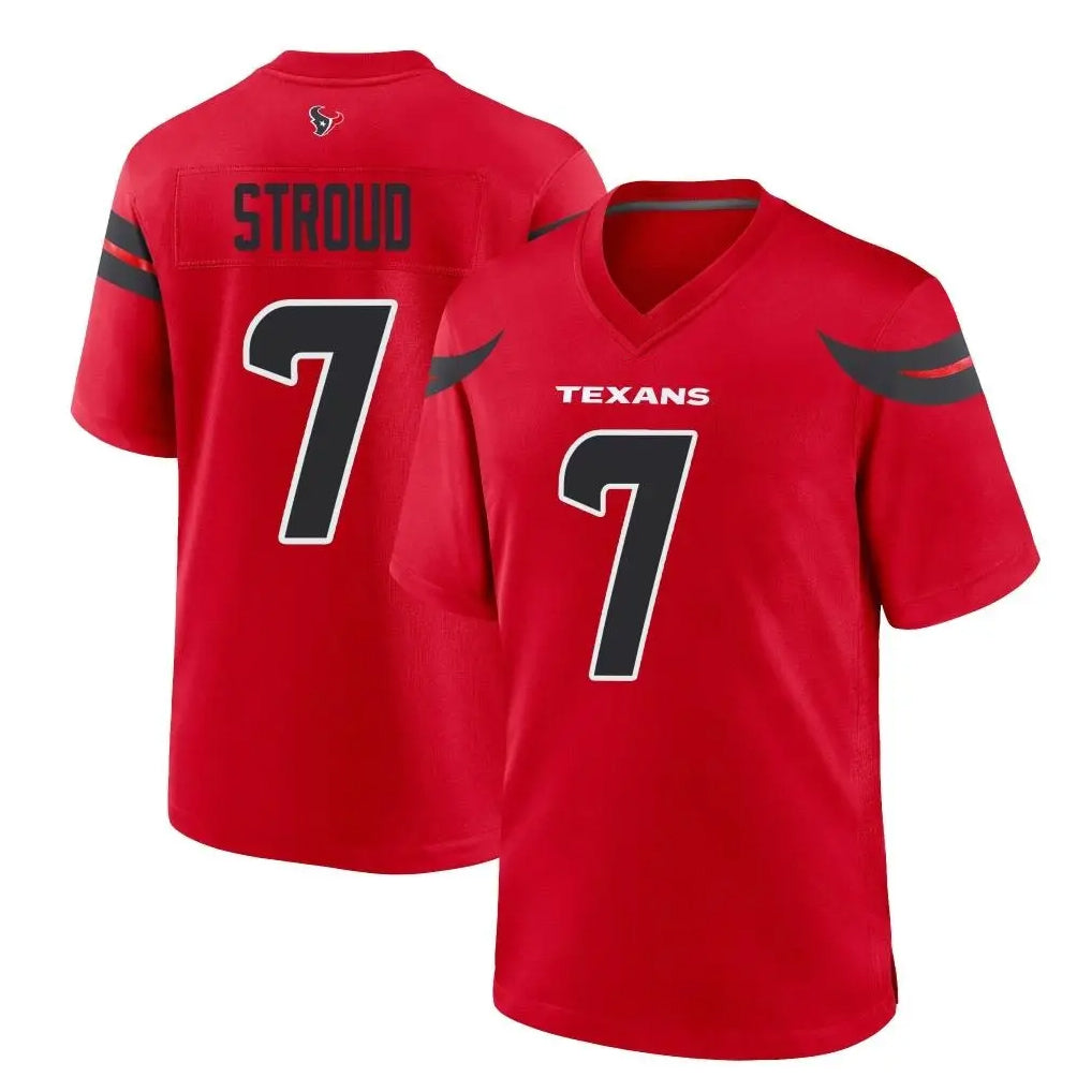 H.Texans #7 CJ Stroud Player Red Alternate Home Game ROCER Stitched Jerseys