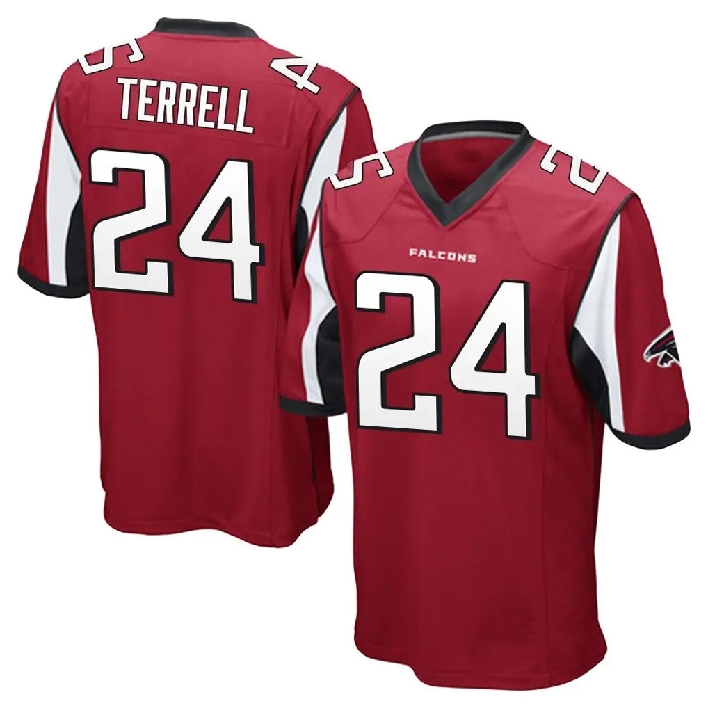 A.Falcons #24 A.J. Terrell Jr. Player Red Color Vapor Home Game ROCER Stitched Jerseys