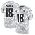 A.Falcons #18 Kirk Cousins Player Arctic Camo Salute to Service Limited ROCER Stitched Jerseys