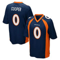 D.Broncos #0 Jonathon Cooper Player Navy Game ROCER Stitched Jerseys