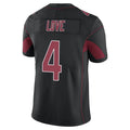 A.Cardinals #4 Jeremiyah Love Player Black Limited Elite Home Game ROCER Stitched Jerseys