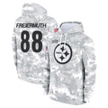 P.Steelers #88 Pat Freiermuth Player Arctic Camo Limited Salute to Service Pullover Hoodies Game ROCER Stitched Jerseys