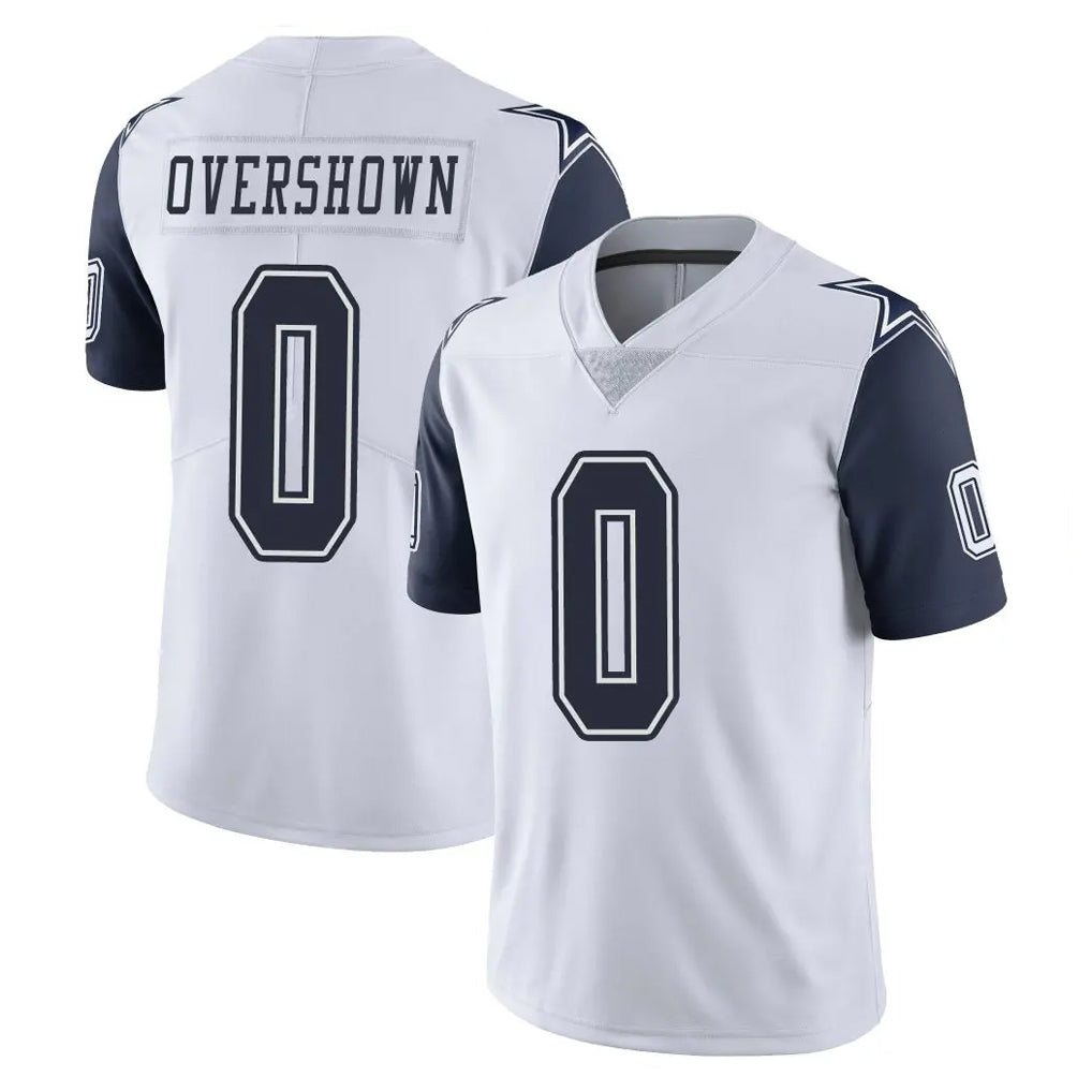 D.Cowboys #0 DeMarvion Overshown Player White-Navy Limited Color Rush Vapor Untouchable Home Game ROCER Stitched Jerseys