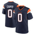 D.Broncos #0 Jonathon Cooper Player Navy Home Game ROCER Stitched Jerseys