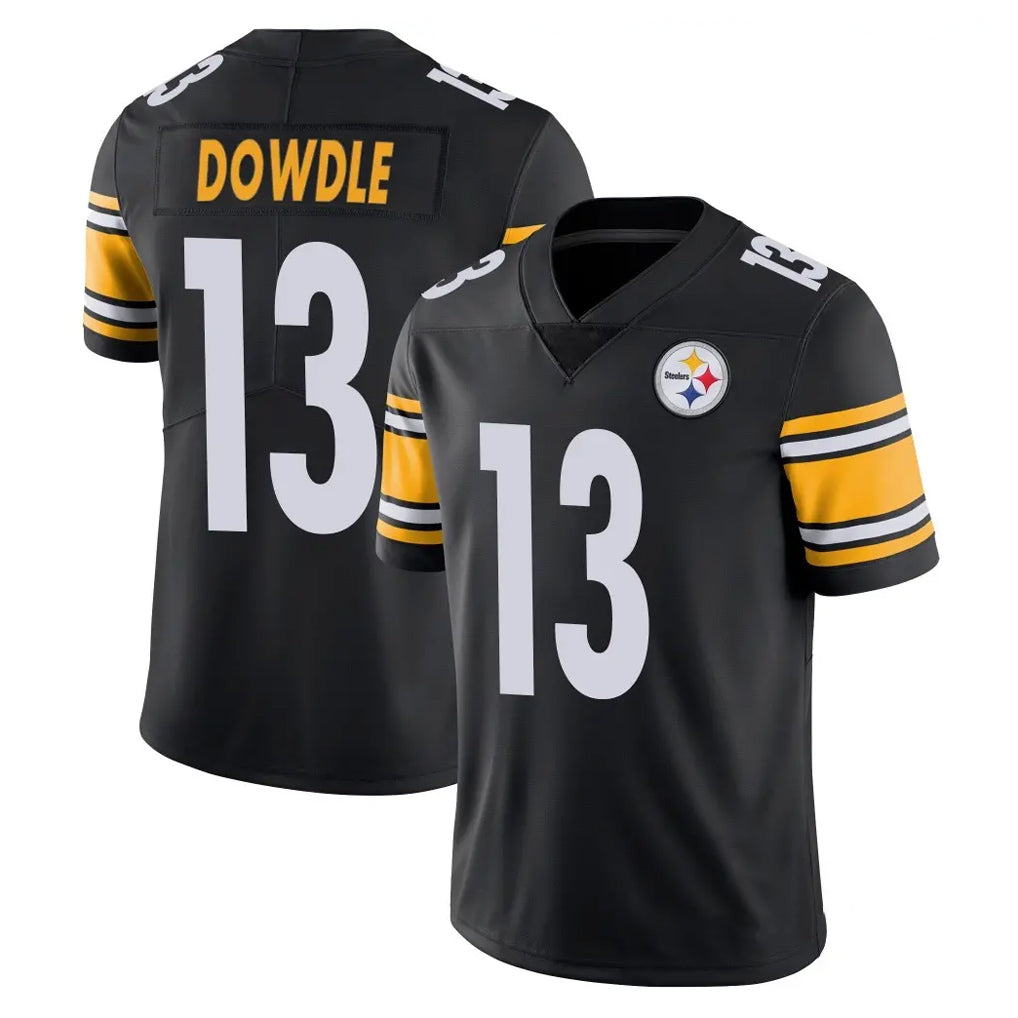 P.Steelers #13 Rico Dowdle Player Black Limited Vapor Untouchable Home Game ROCER Stitched Jerseys