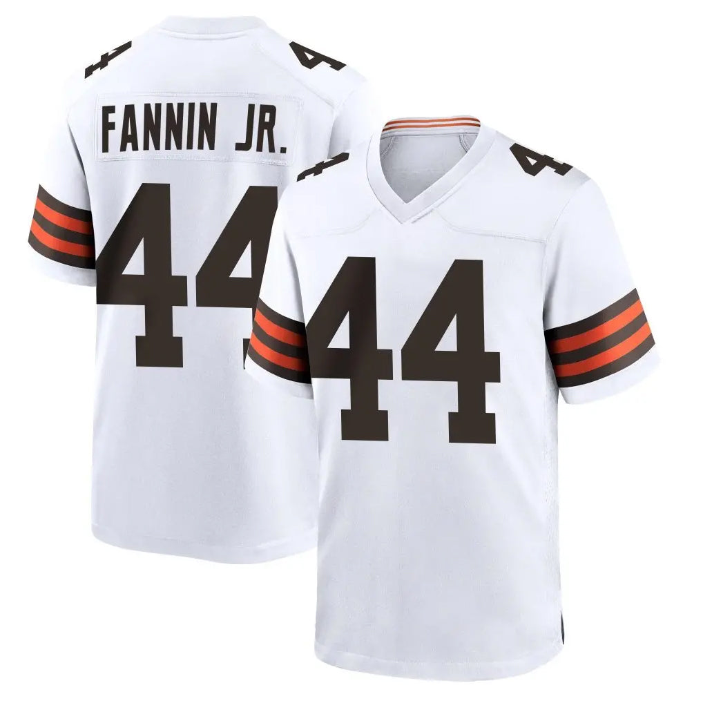 C.Browns #44 Harold Fannin Jr. Player White Home Game ROCER Stitched Jerseys
