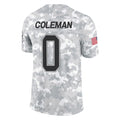 B.Bills #0 Keon Coleman Player Arctic Camo Salute to Service Limited ROCER Stitched Jerseys