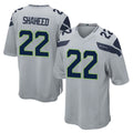 S.Seahawks #22 Rashid Shaheed Player Gray Home Game ROCER Stitched Jerseys