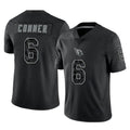 A.Cardinals #6 James Conner Player Black RFLCTV Limited Home Game ROCER Stitched Jerseys