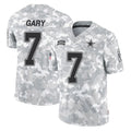 D.Cowboys #7 Rashan Gary Player Arctic Camo Salute to Service Limited Home Game ROCER Stitched Jerseys