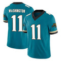 J.Jaguars #11 Parker Washington Player Teal Prowler Throwback Vapor F.U.S.E. Limited Home Game ROCER Stitched Jerseys