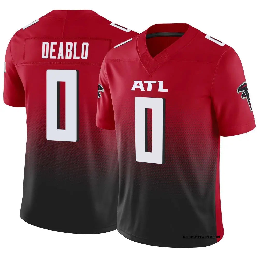 A.Falcons #0 Divine Deablo Player Red Vapor F.U.S.E. Limited Home Game ROCER Stitched Jerseys
