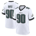 P.Eagles #90 Jordan Davis Player White Game Home ROCER Stitched Jerseys