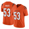 C.Bengals #53 Boye Mafe Player Orange Vapor F.U.S.E. Limited Home Game ROCER Stitched Jerseys