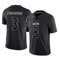 S.Seahawks #3 Nick Emmanwori Player Black Limited Reflective Home Game ROCER Stitched Jerseys