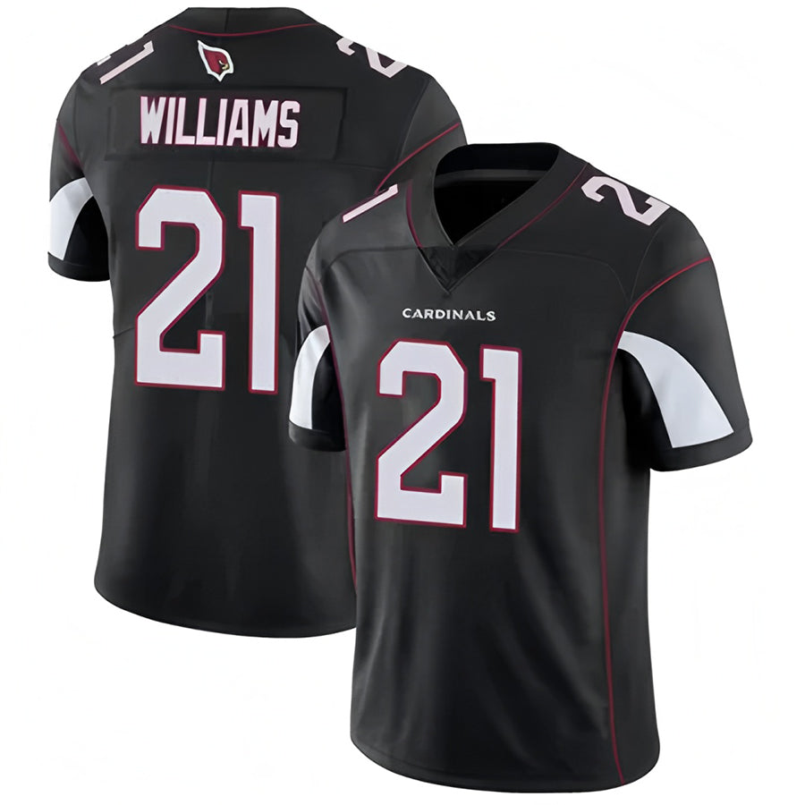 A.Cardinals #21 Garrett Williams Player Black Vapor Untouchable Elite ROCER Stitched Jerseys