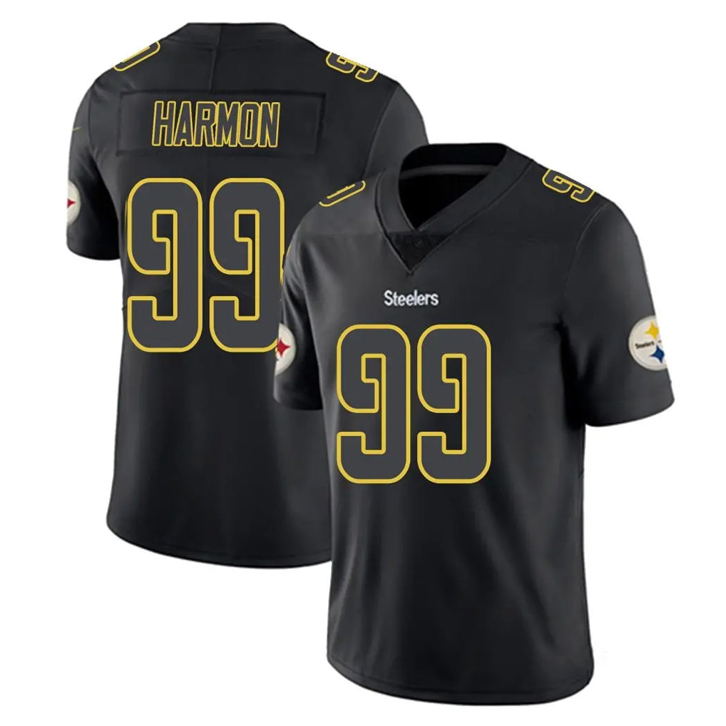 P.Steelers #99 Derrick Harmon Player Black Impact Limited Home Game ROCER Stitched Jerseys