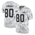 C.Browns #80 Jamari Thrash Player Arctic Camo Salute to Service Limited Home Game ROCER Stitched Jerseys