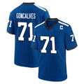 IN.Colts #71 Matt Goncalves Player Royal Alternate Indiana Nights Home Game ROCER Stitched Jerseys