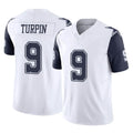 D.Cowboys #9 KaVontae Turpin Player White-Navy Limited Vapor F.U.S.E. Home Game ROCER Stitched Jerseys