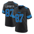 D.Lions #87 Sam LaPorta Player Black Alternate Home Game ROCER Stitched Jerseys