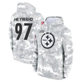 P.Steelers #97 Cameron Heyward Player Arctic Camo Limited Salute to Service Pullover Hoodies Game ROCER Stitched Jerseys