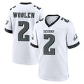 P.Eagles #2 Riq Woolen Player White Game Home ROCER Stitched Jerseys
