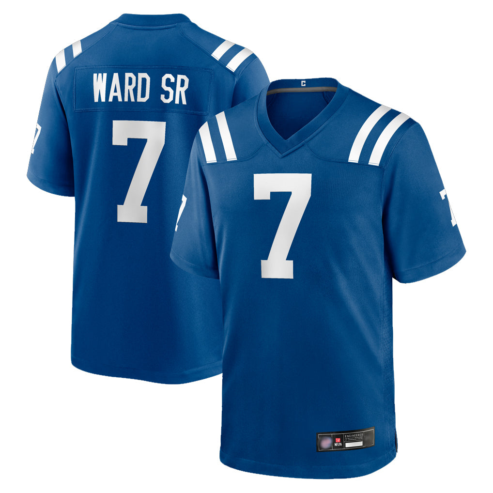 IN.Colts #7 Charvarius Ward Sr. Player Royal Home Game ROCER Stitched Jerseys