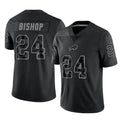 B.Bills #24 Cole Bishop Player Black RFLCTV Limited ROCER Stitched Jerseys