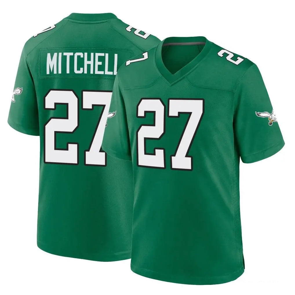 P.Eagles #27 Quinyon Mitchell Player Green Kelly Alternate Home Game ROCER Stitched Jerseys