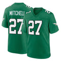 P.Eagles #27 Quinyon Mitchell Player Green Kelly Alternate Home Game ROCER Stitched Jerseys
