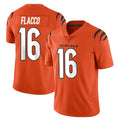 C.Bengals #16 Joe Flacco Player Orange Vapor Untouchable Limited Home Game ROCER Stitched Jerseys