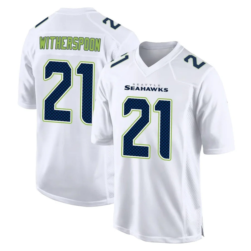S.Seahawks #21 Devon Witherspoon Player White Tundra Fashion Home Game ROCER Stitched Jerseys