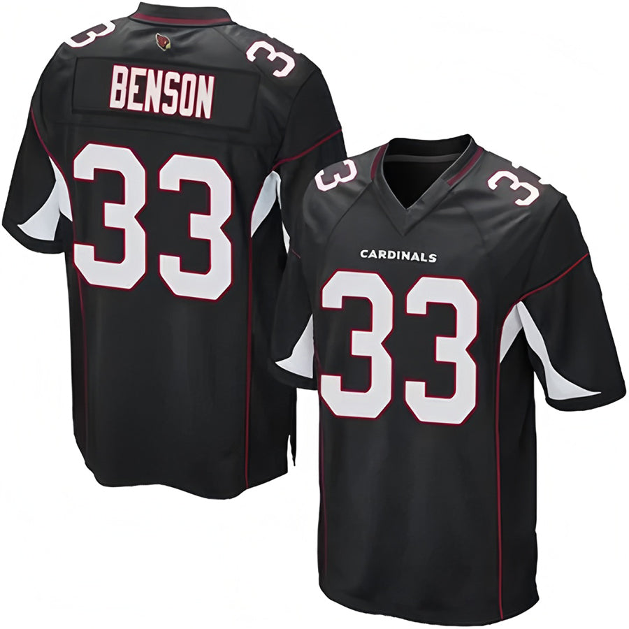 A.Cardinals #33 Trey Benson Player Black Alternate Game ROCER Stitched Jerseys