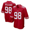 SF.49ers #98 Mykel Williams Player Red Home Game ROCER Stitched Jerseys