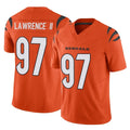 C.Bengals #97 Dexter Lawrence II Player Orange Vapor F.U.S.E. Limited Home Game ROCER Stitched Jerseys