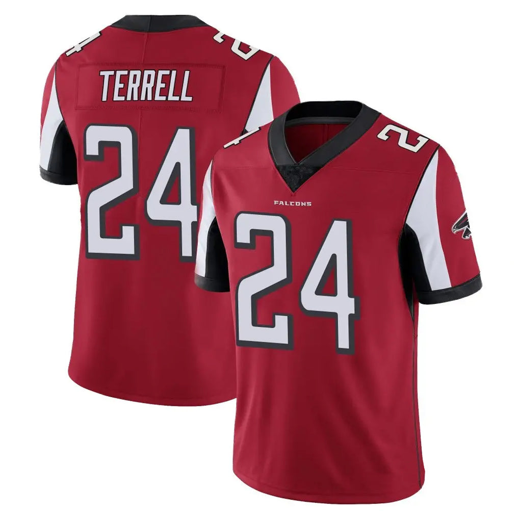 A.Falcons #24 A.J. Terrell Jr. Player Red Color Vapor Untouchable Limited Home Game ROCER Stitched Jerseys