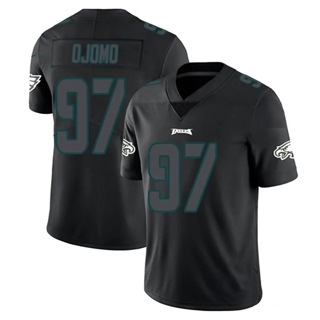 P.Eagles #97 Moro Ojomo Player Limited Black Impact Home Game ROCER Stitched Jerseys