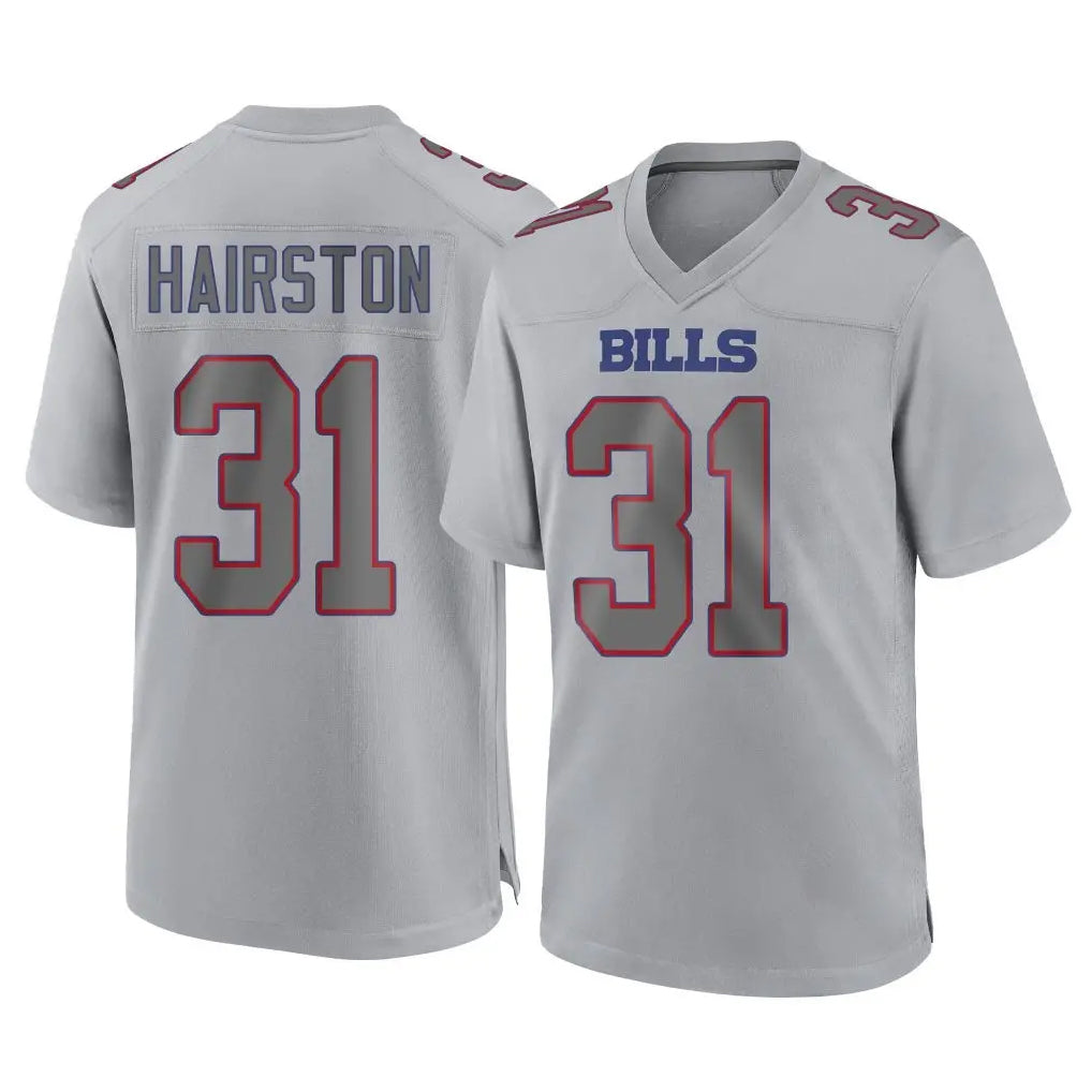 B.Bills #31 Maxwell Hairston Player Gray Fashion Home Game ROCER Stitched Jerseys