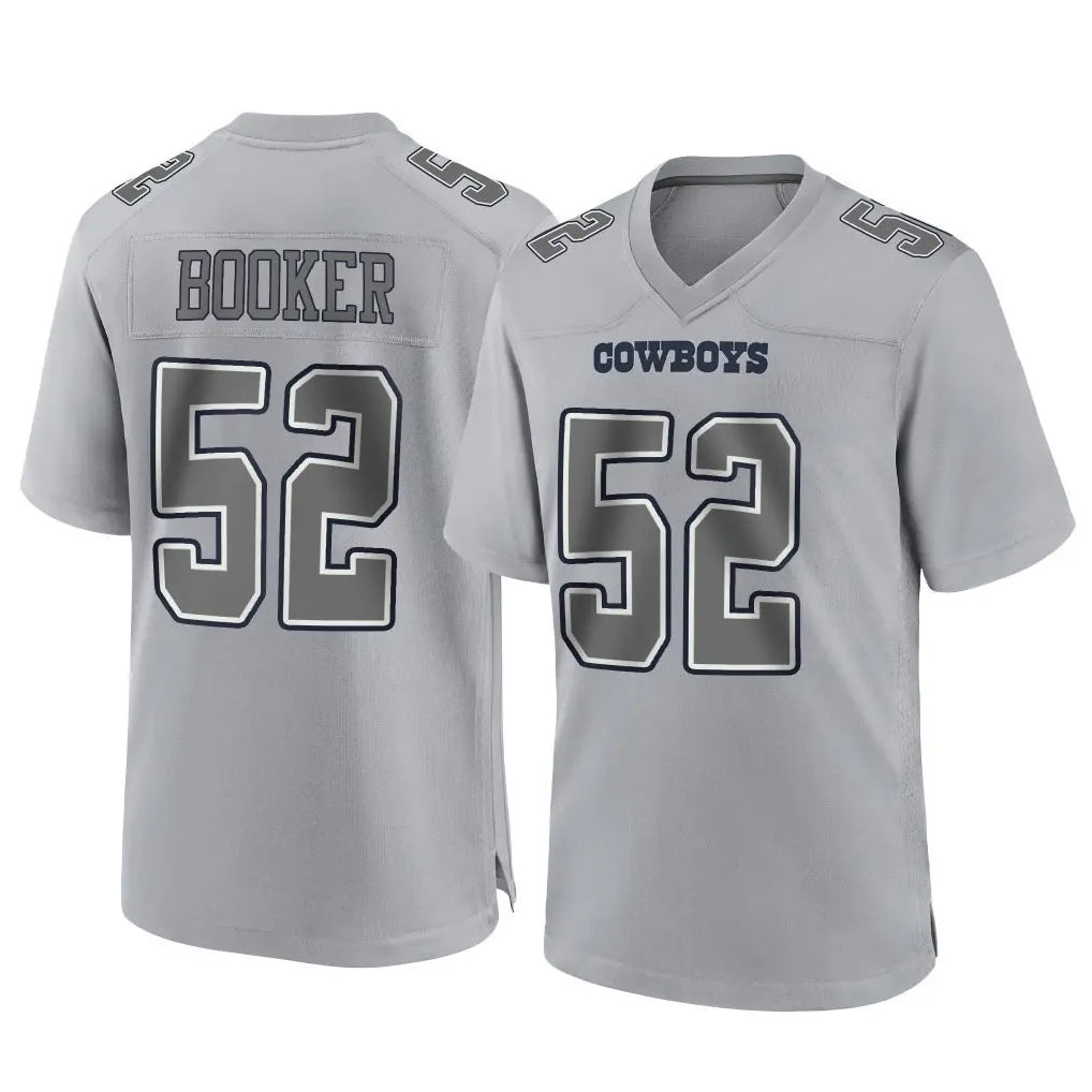 D.Cowboys #52 Tyler Booker Player Gray Atmosphere Fashion Home Game ROCER Stitched Jerseys