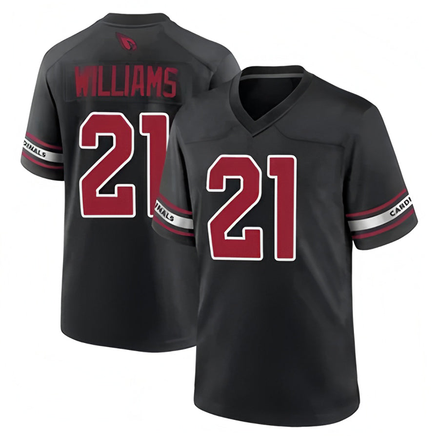 A.Cardinals #21 Garrett Williams Player Black Game Home ROCER Stitched Jerseys