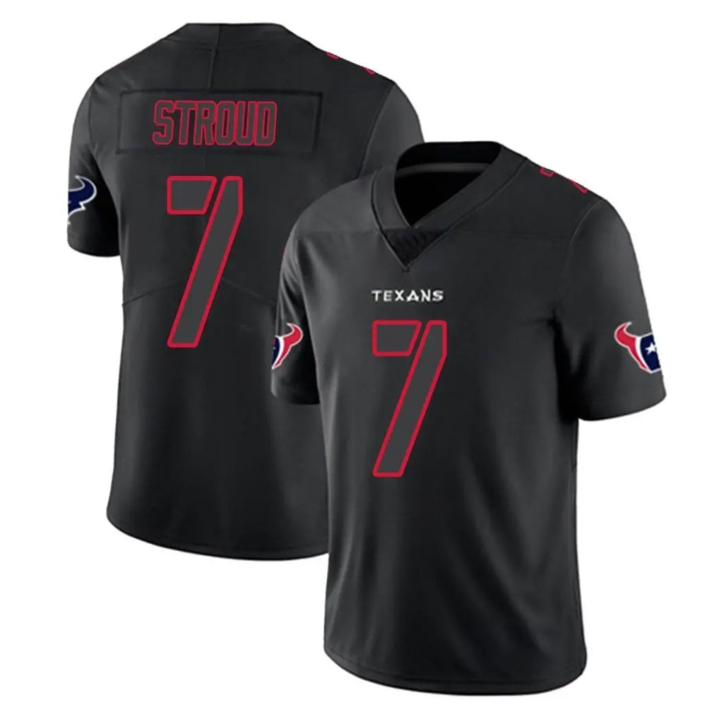 H.Texans #7 CJ Stroud Player Black Impact Limited Game ROCER Stitched Jerseys