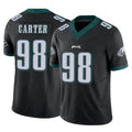 P.Eagles #98 Jalen Carter Player Black Limited Vapor F.U.S.E. Home Game ROCER Stitched Jerseys
