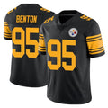 P.Steelers #95 Keeanu Benton Player Black Limited Color Rush Home Game ROCER Stitched Jerseys