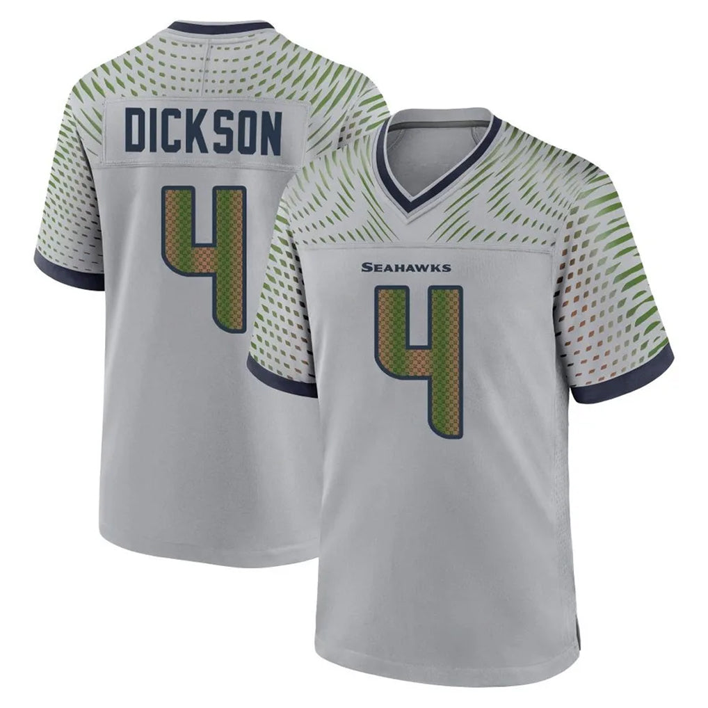 S.Seahawks #4 Michael Dickson Player Grey 2025 Rivalries Collection Home Game ROCER Stitched Jerseys
