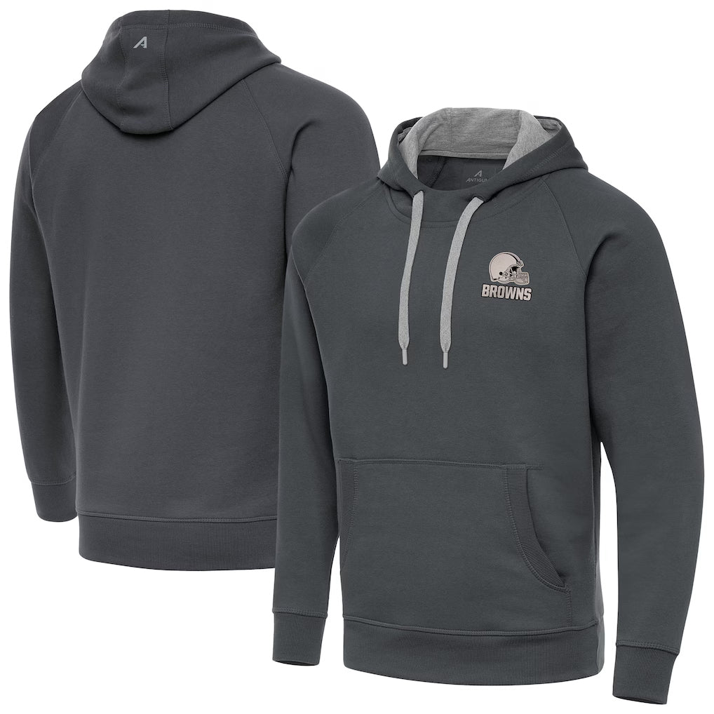 C.Browns ## Browns Blank Player Gray Brushed Carbon Pullover Hoodie Limited ROCER Stitched Jerseys