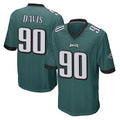 P.Eagles #90 Jordan Davis Player Team Color Green Home Game ROCER Stitched Jerseys