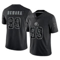 C.Browns #99 Julian Okwara Player Black Reflective Home Game ROCER Stitched Jerseys